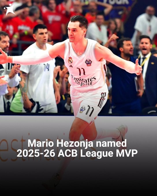 前NBA5号秀海佐尼亚荣膺西甲常规赛MVP