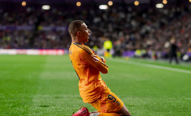 姆巴佩帽子戏法，皇马客场3-0轻取巴拉杜利德