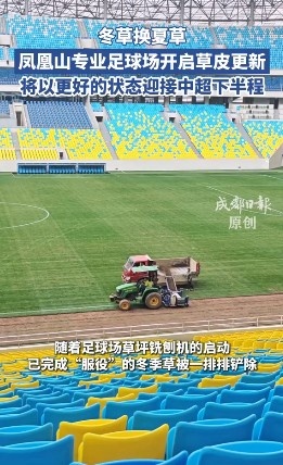 13分领跑中超半程，蓉城主场启动草皮更换
