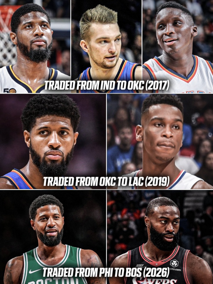 乔治生涯三次交易筹码盘点:换回1MVP+3全明星+9选秀权 乔治生涯三次交易筹码盘点:换回1MVP+3全明星+9选秀权