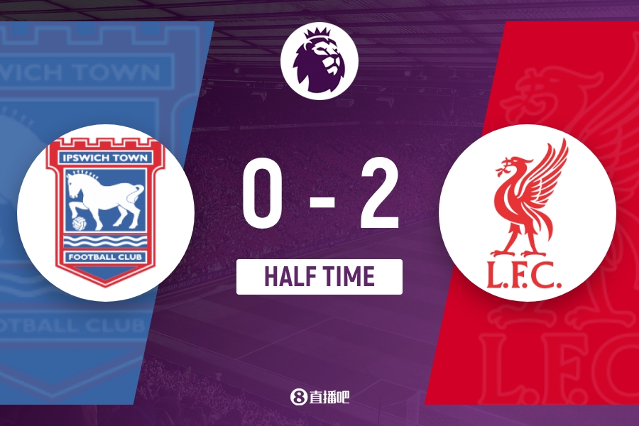 半场-利物浦暂2-0伊普斯维奇 伊萨克3分钟2球加克波两助攻